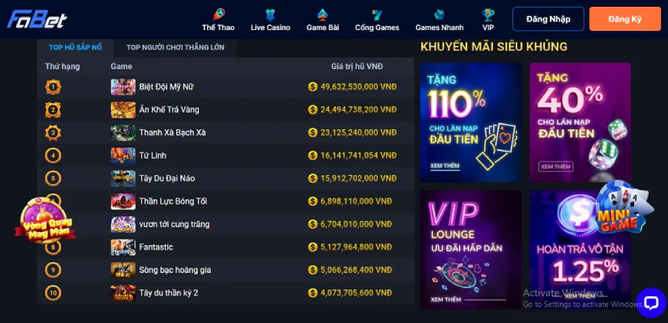 Chương trình ưu đãi đặc biệt dành riêng cho game thủ bắn cá tại sutbong123